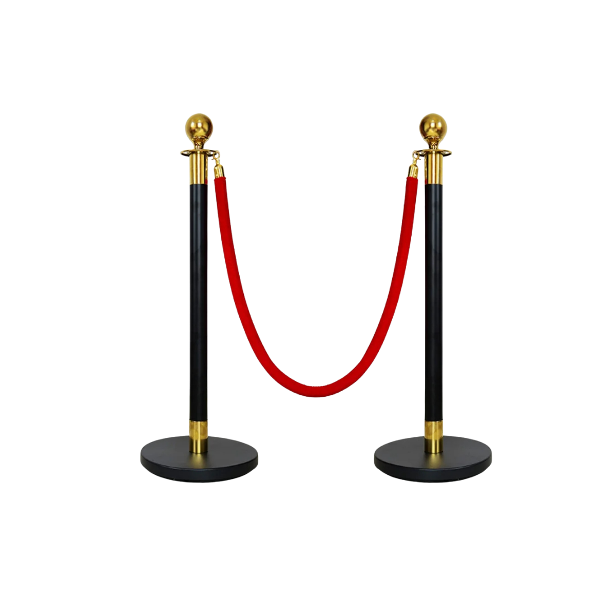 Black Rope Stanchions