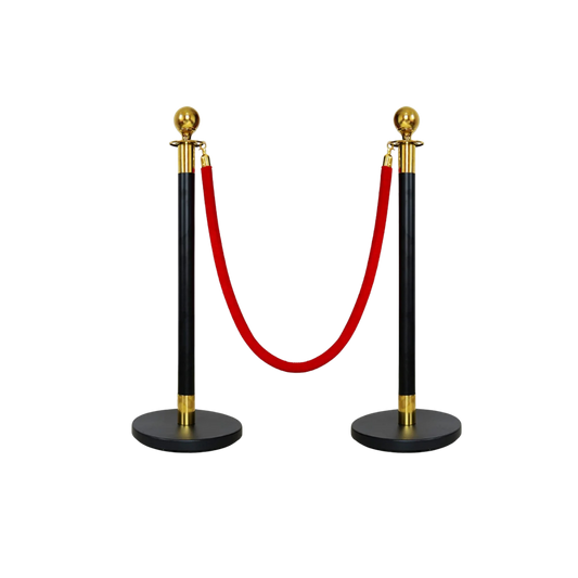 Black Rope Stanchions